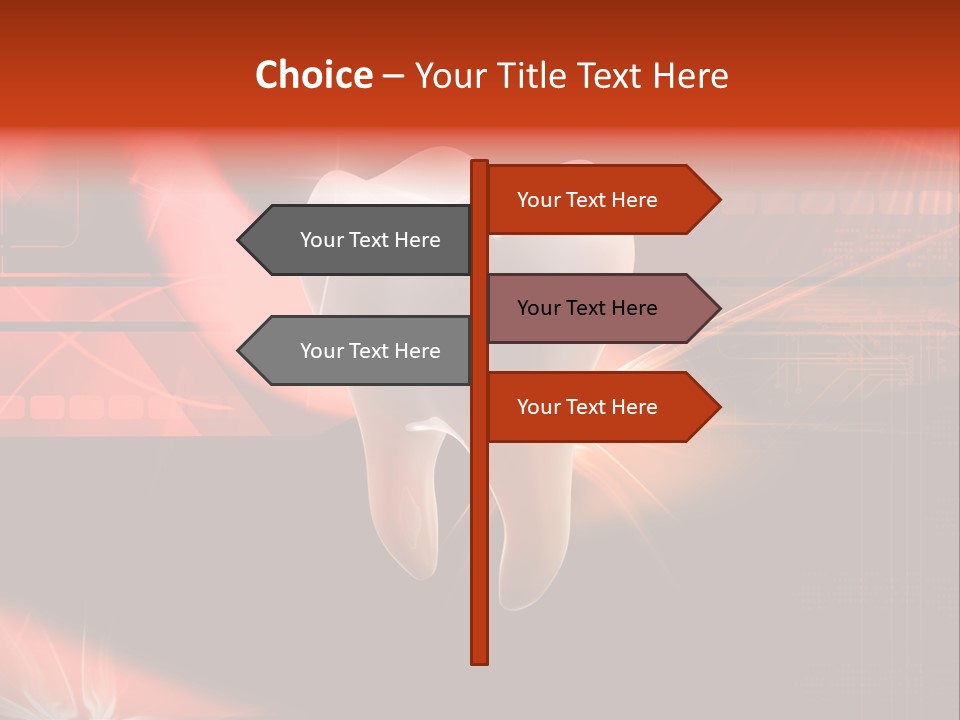 Illustration Teeth Mouth PowerPoint Template