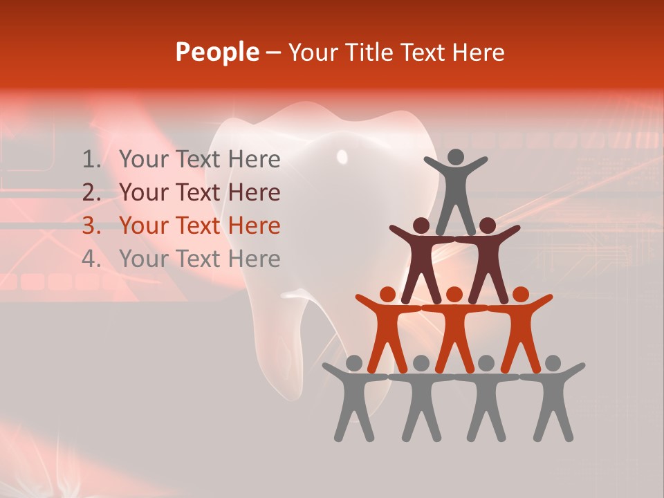 Illustration Teeth Mouth PowerPoint Template