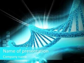 Dna Chromosome Imagination PowerPoint Template