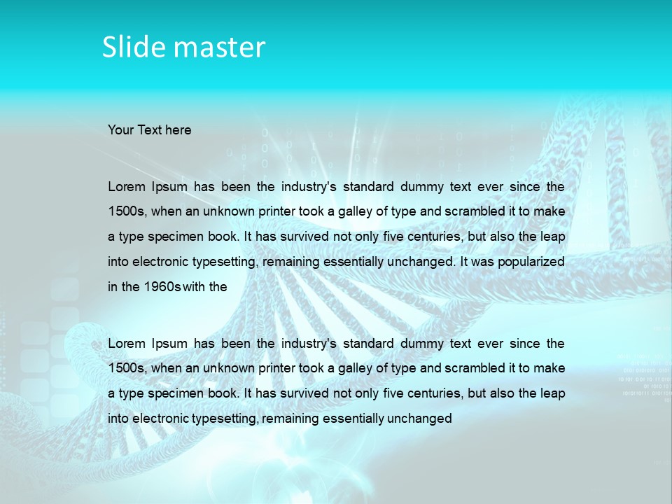 Dna Chromosome Imagination PowerPoint Template