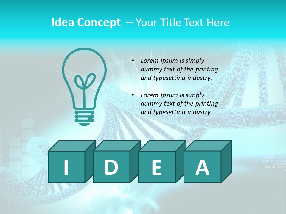 Dna Chromosome Imagination PowerPoint Template