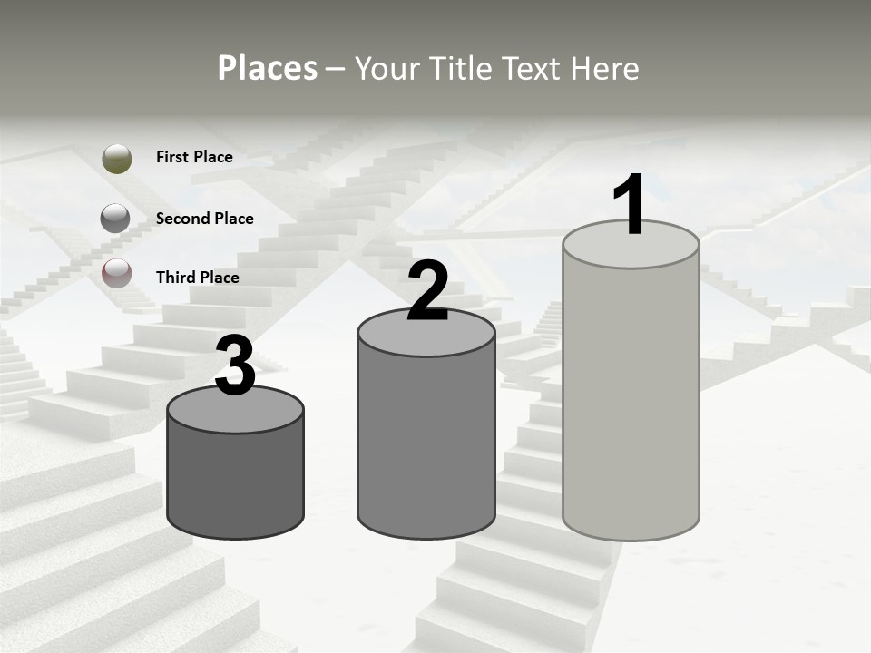 Stair Business Stone PowerPoint Template