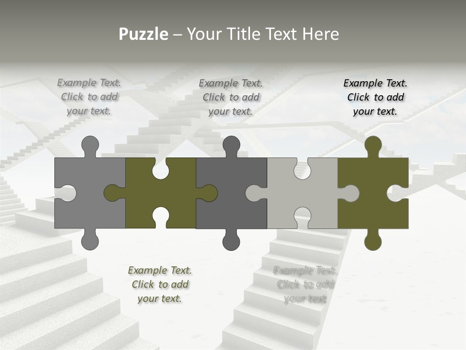 Stair Business Stone PowerPoint Template