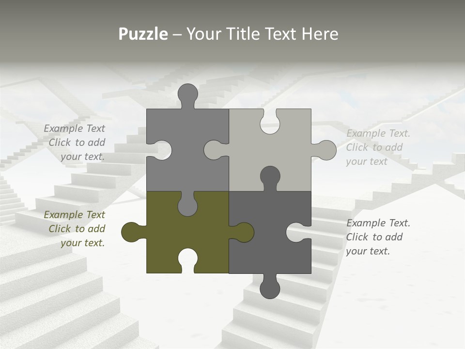 Stair Business Stone PowerPoint Template