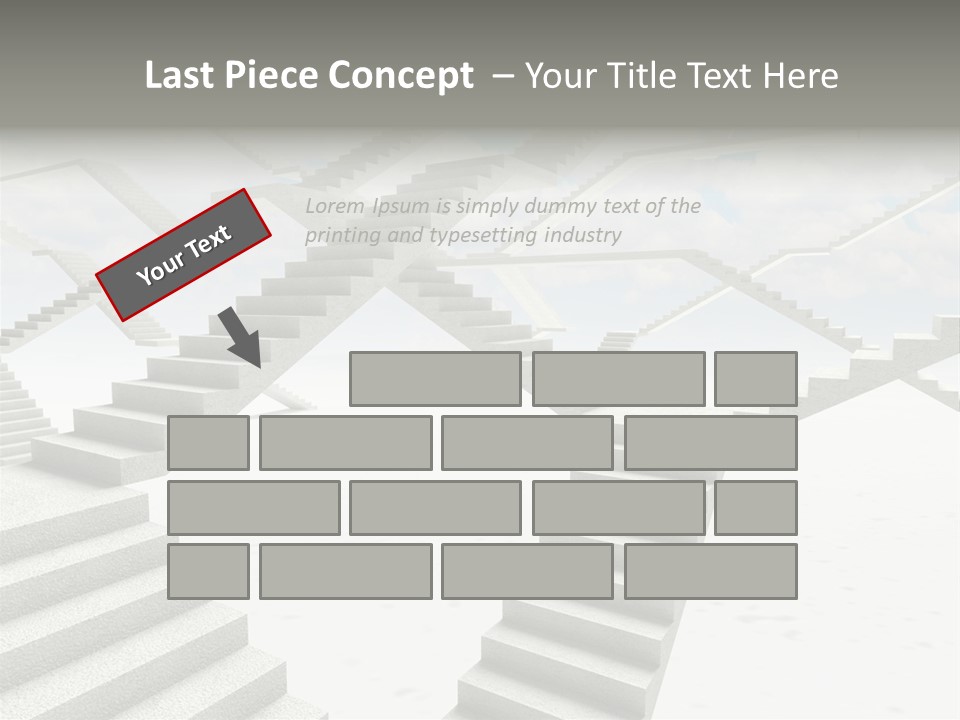 Stair Business Stone PowerPoint Template