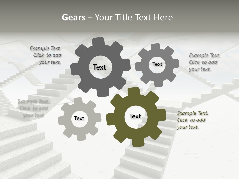 Stair Business Stone PowerPoint Template