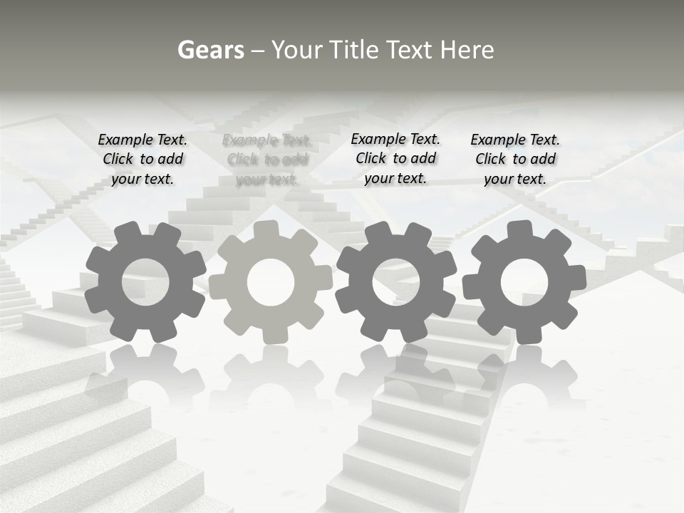 Stair Business Stone PowerPoint Template