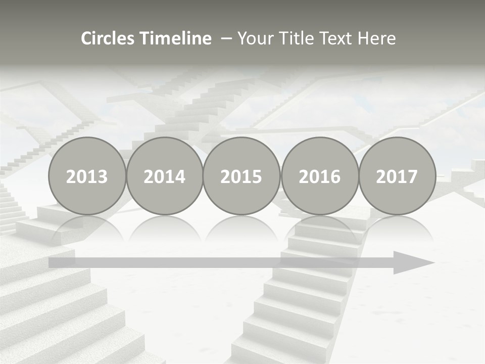 Stair Business Stone PowerPoint Template