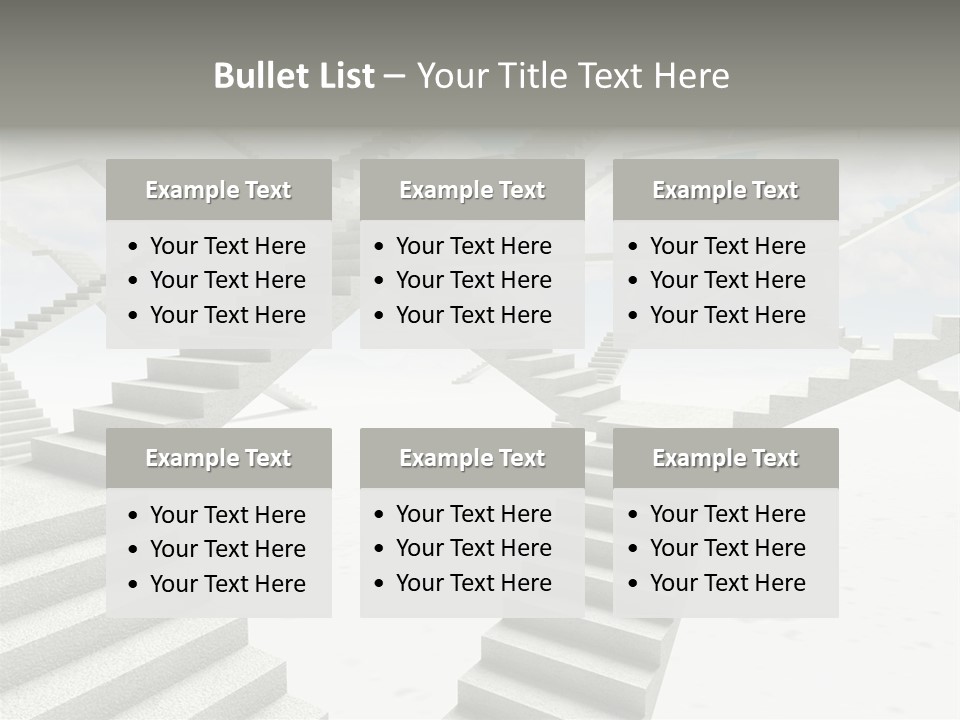 Stair Business Stone PowerPoint Template