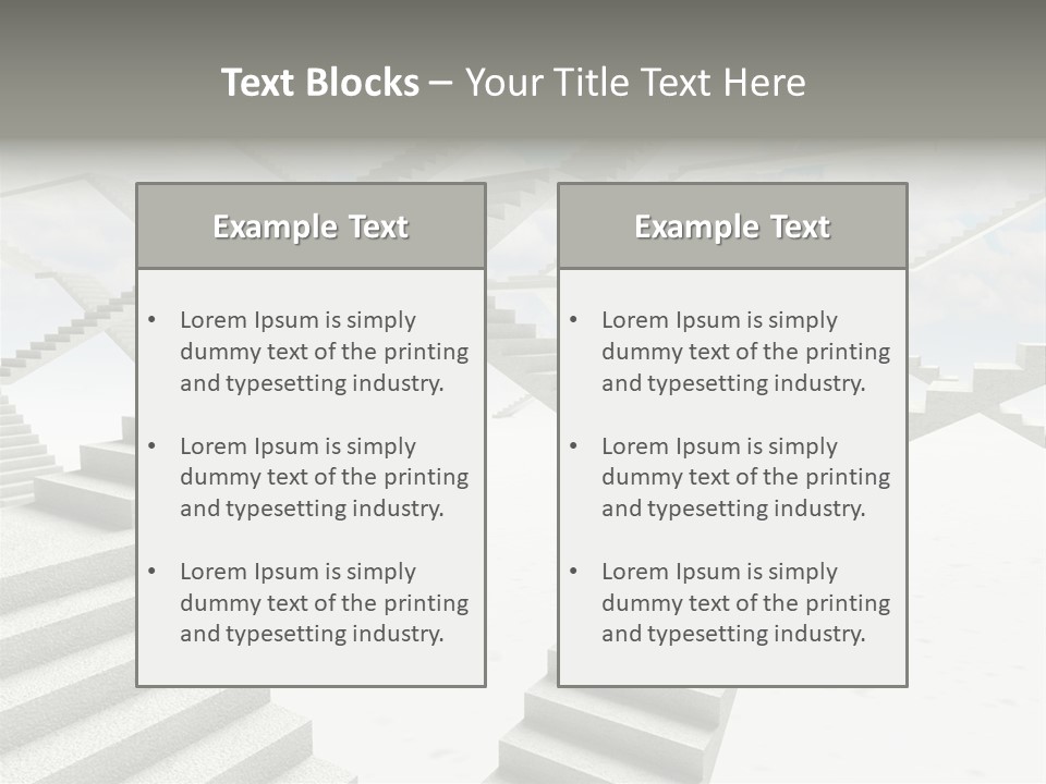 Stair Business Stone PowerPoint Template