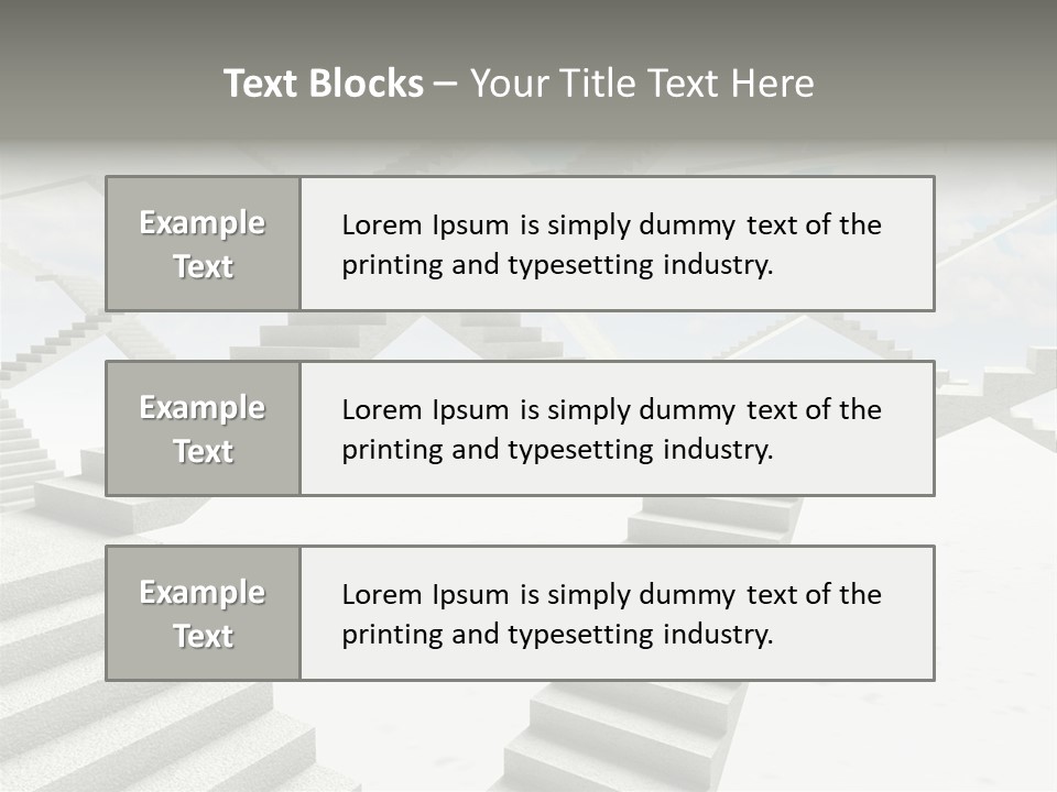 Stair Business Stone PowerPoint Template