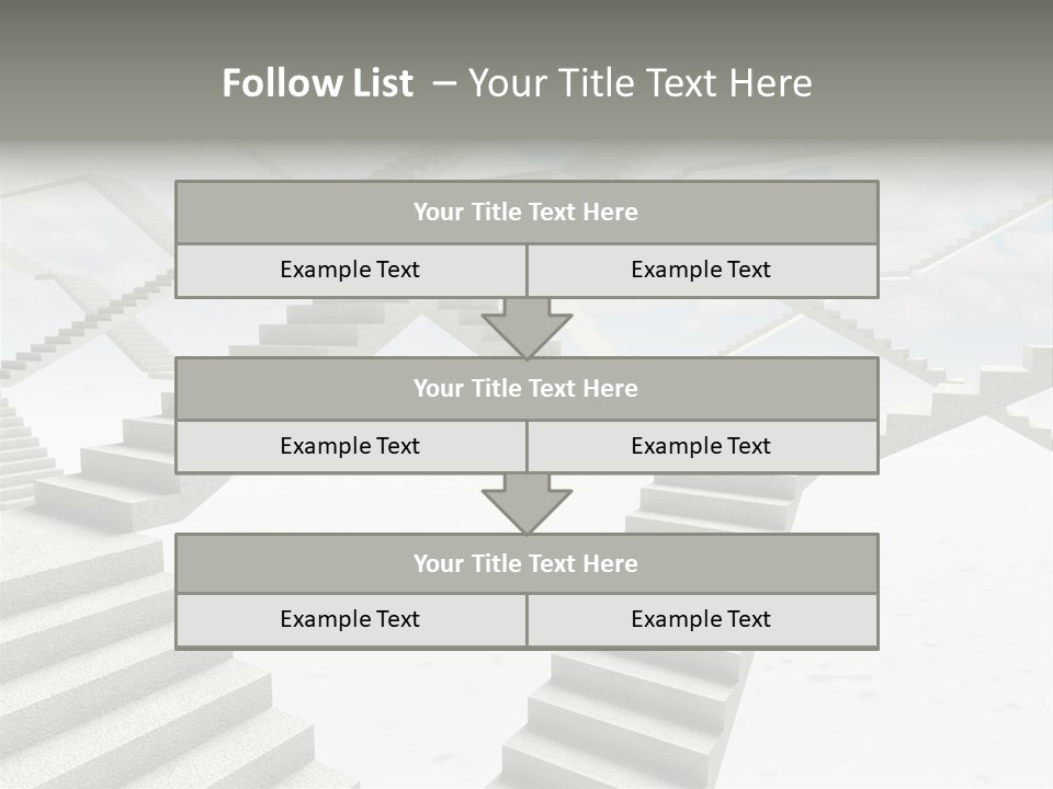 Stair Business Stone PowerPoint Template