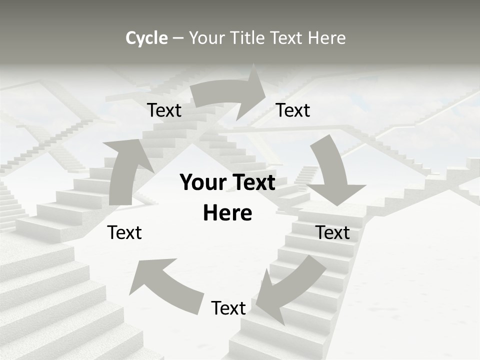 Stair Business Stone PowerPoint Template