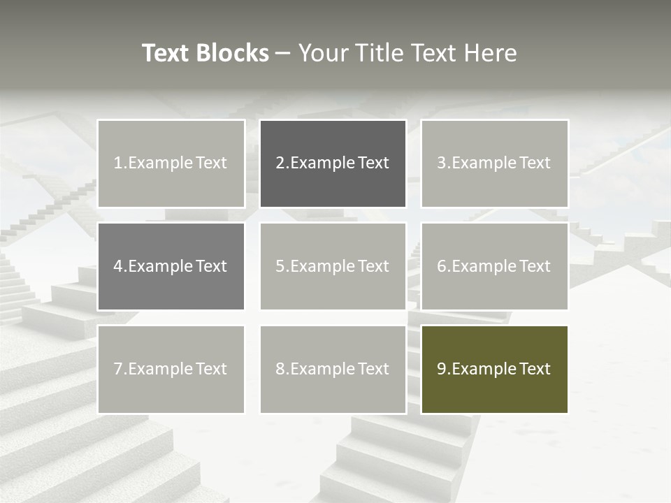Stair Business Stone PowerPoint Template