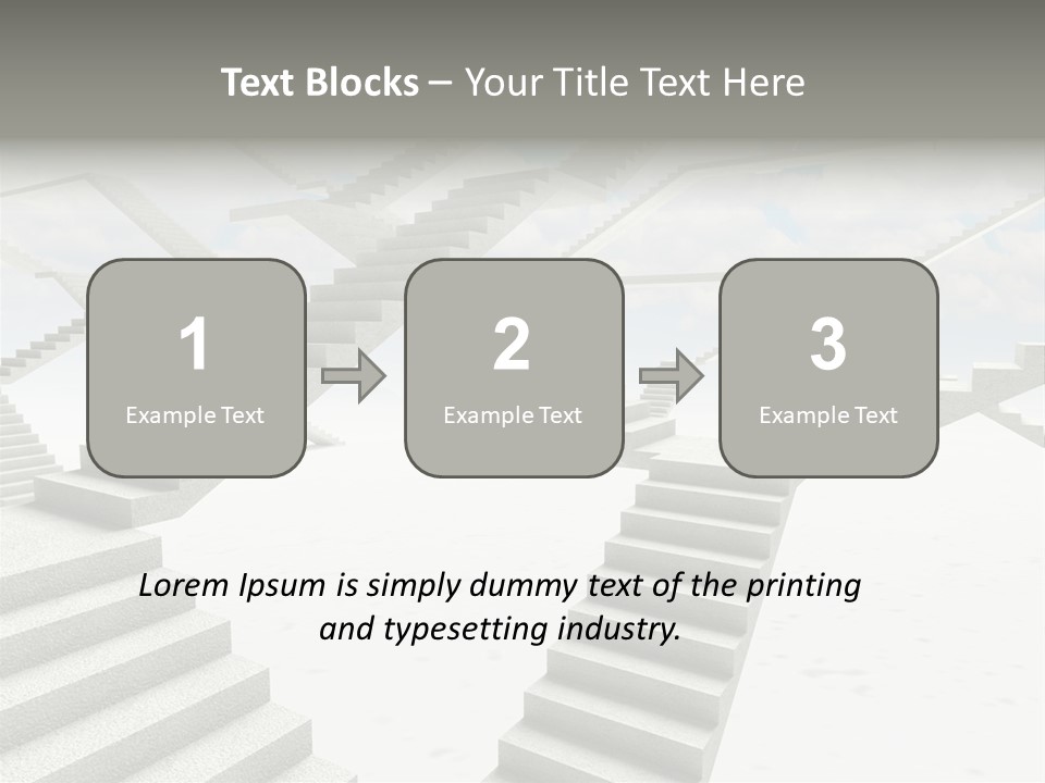 Stair Business Stone PowerPoint Template