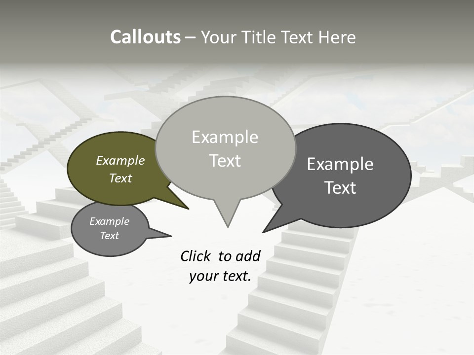 Stair Business Stone PowerPoint Template