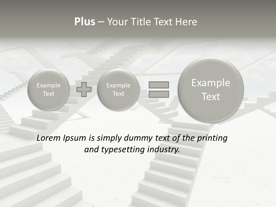 Stair Business Stone PowerPoint Template