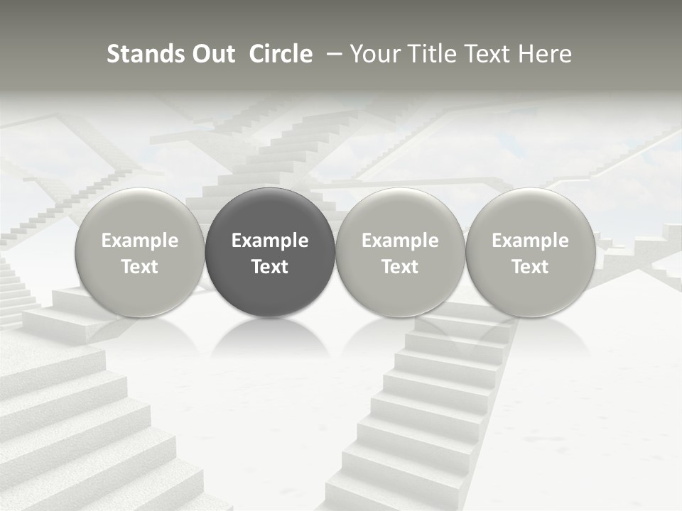 Stair Business Stone PowerPoint Template
