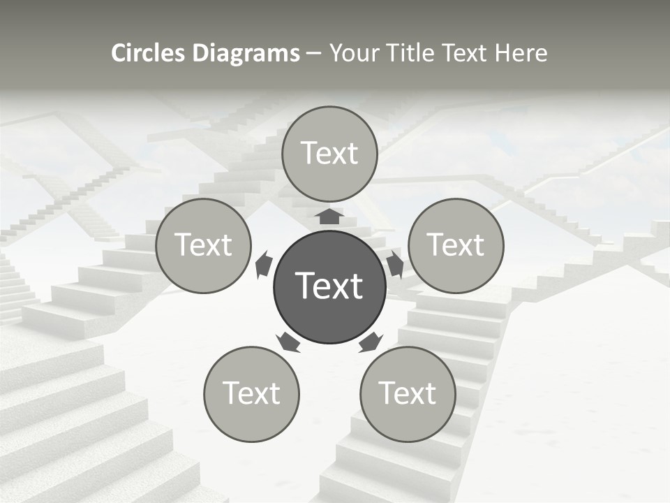 Stair Business Stone PowerPoint Template