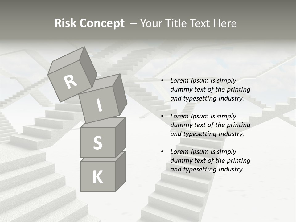 Stair Business Stone PowerPoint Template