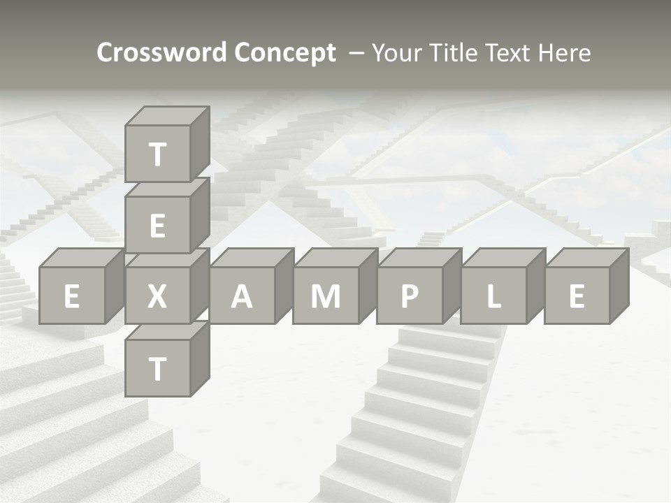 Stair Business Stone PowerPoint Template