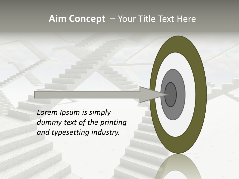 Stair Business Stone PowerPoint Template
