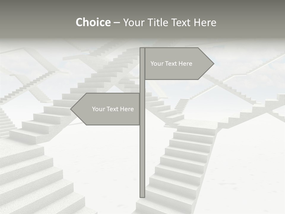 Stair Business Stone PowerPoint Template