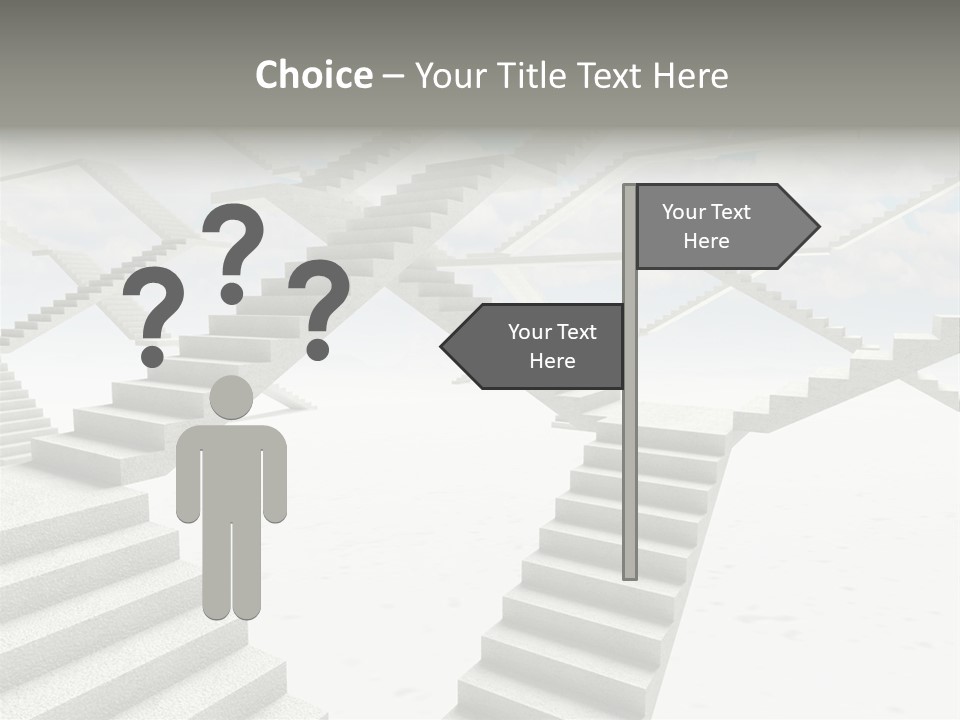 Stair Business Stone PowerPoint Template