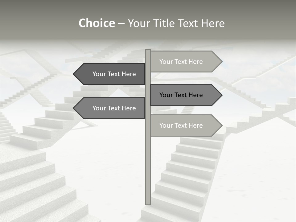 Stair Business Stone PowerPoint Template