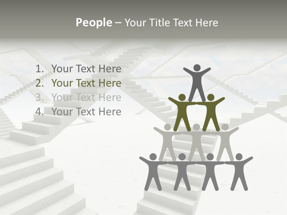 Stair Business Stone PowerPoint Template