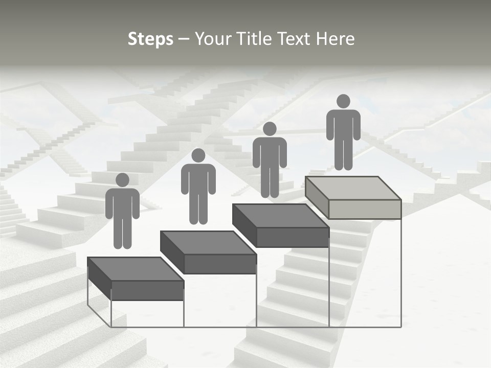 Stair Business Stone PowerPoint Template