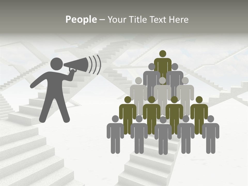 Stair Business Stone PowerPoint Template