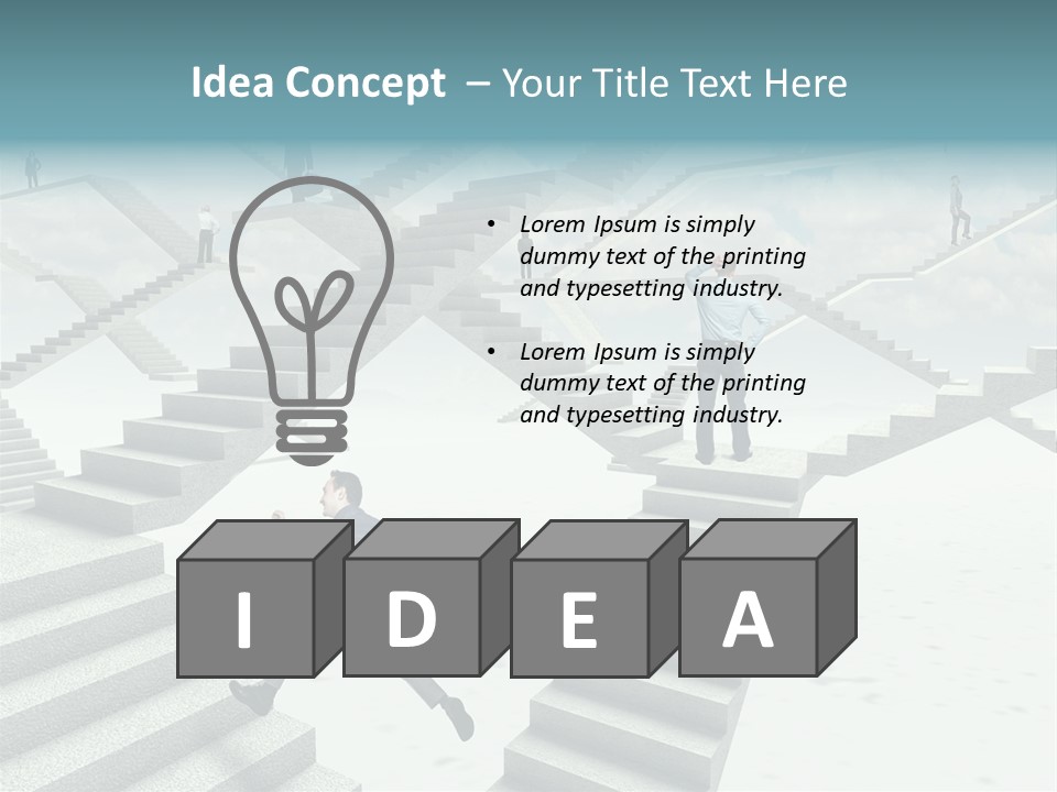 Solution Fall Jump PowerPoint Template