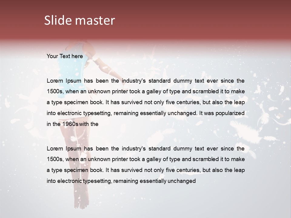 Darkness Above Wing PowerPoint Template