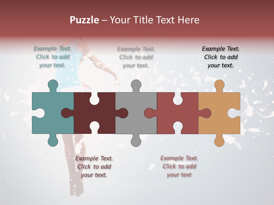 Darkness Above Wing PowerPoint Template