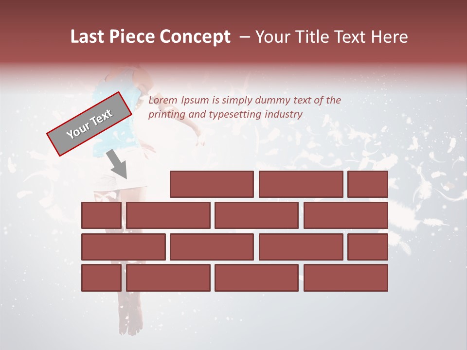 Darkness Above Wing PowerPoint Template