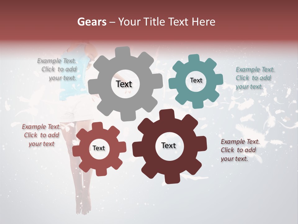 Darkness Above Wing PowerPoint Template