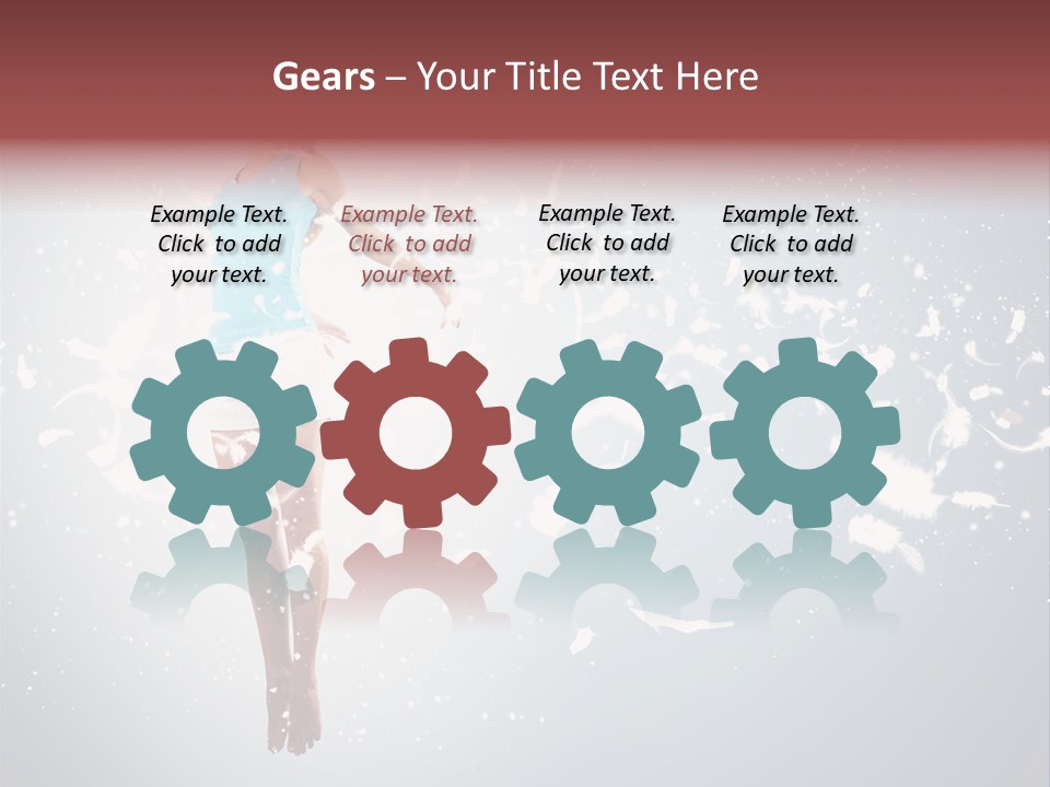 Darkness Above Wing PowerPoint Template