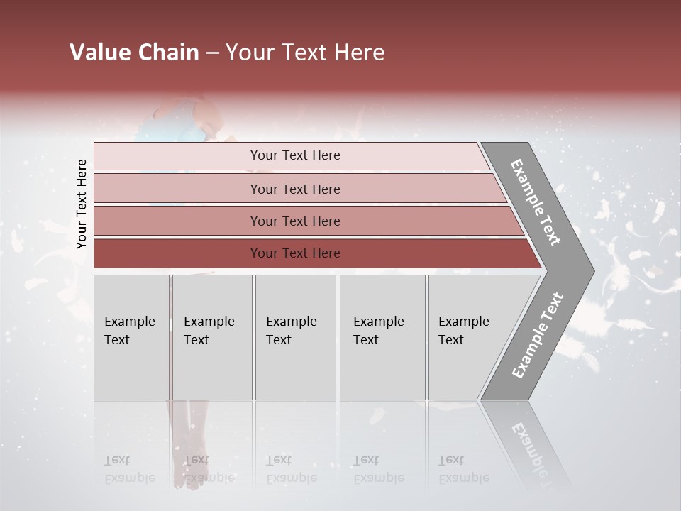 Darkness Above Wing PowerPoint Template
