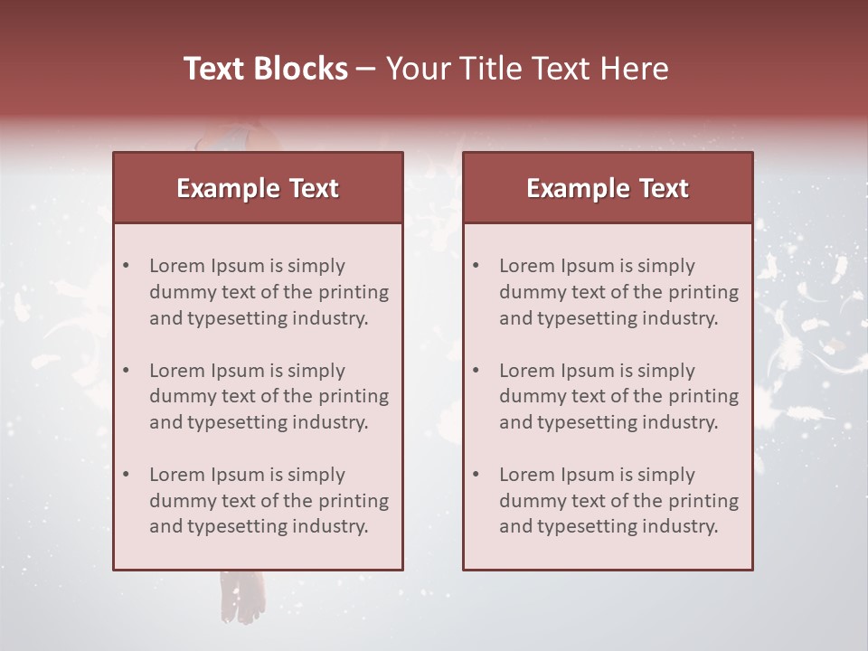 Darkness Above Wing PowerPoint Template