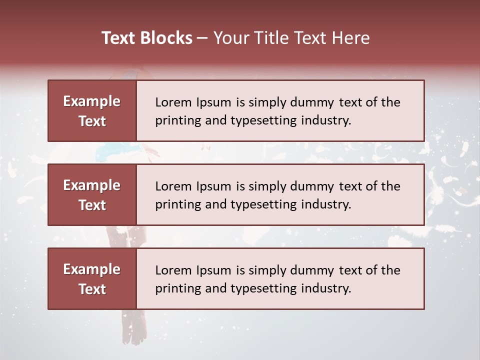 Darkness Above Wing PowerPoint Template