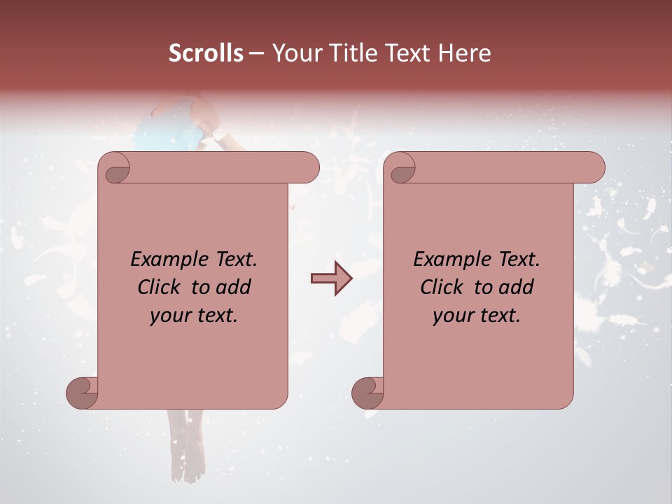 Darkness Above Wing PowerPoint Template