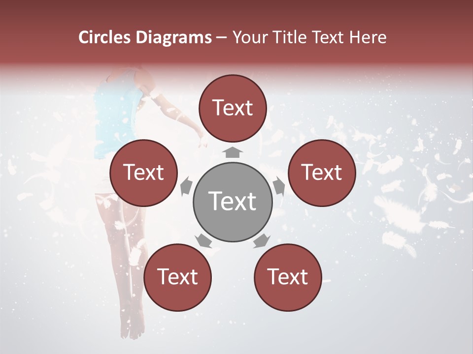 Darkness Above Wing PowerPoint Template