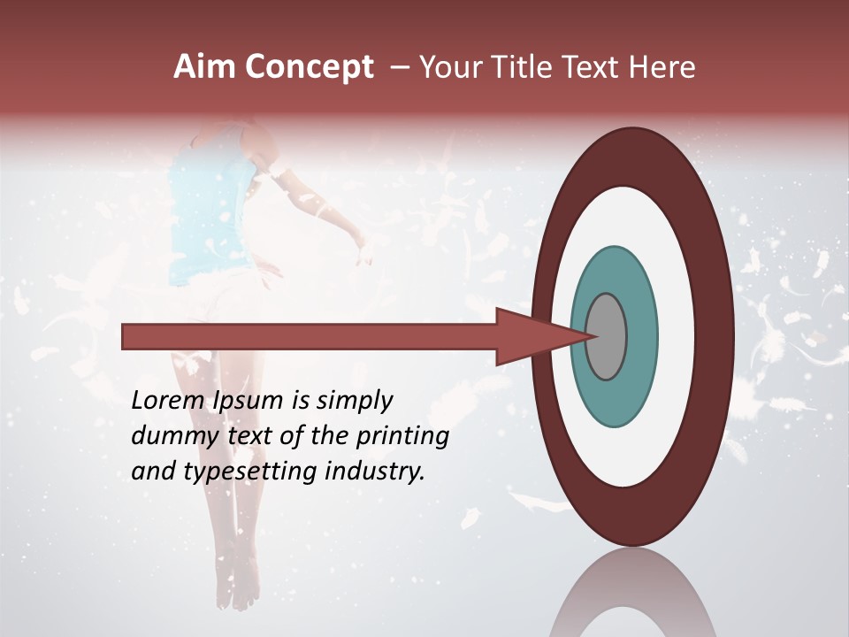 Darkness Above Wing PowerPoint Template