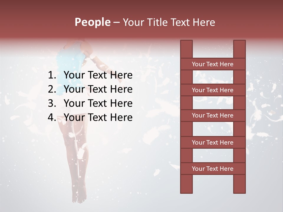 Darkness Above Wing PowerPoint Template