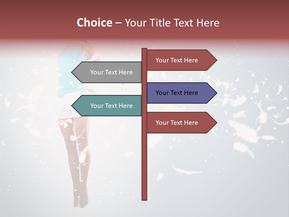 Darkness Above Wing PowerPoint Template
