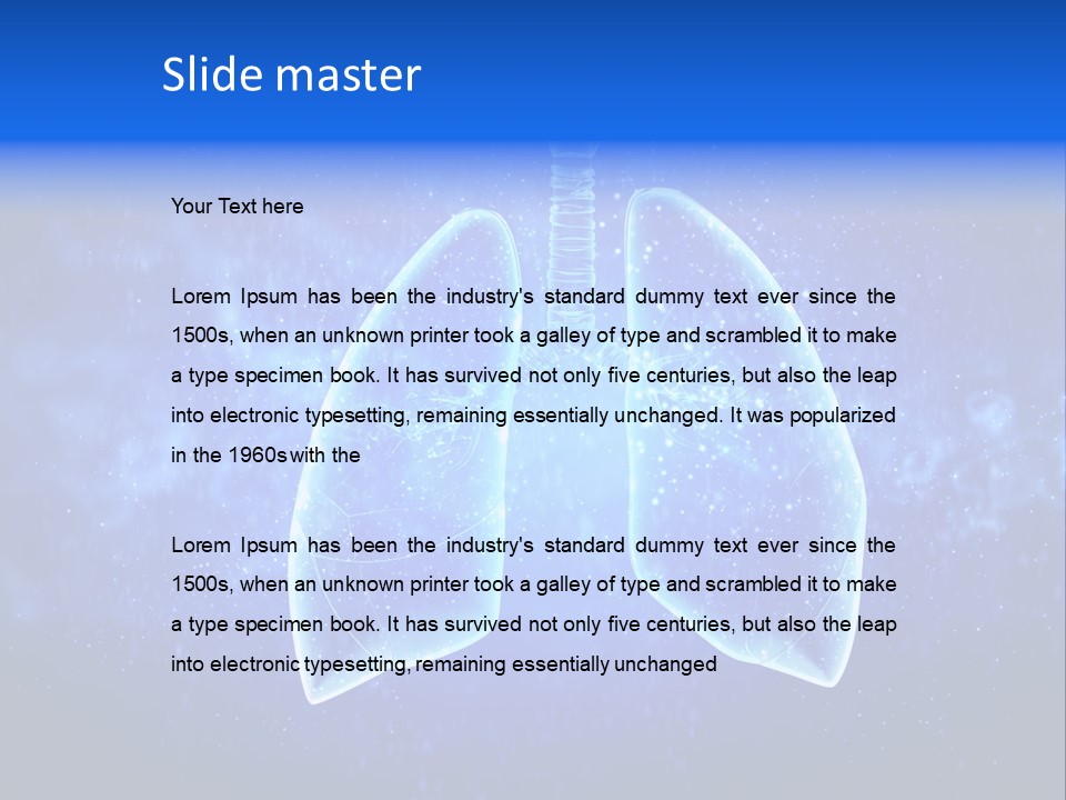 Section Lymph White PowerPoint Template