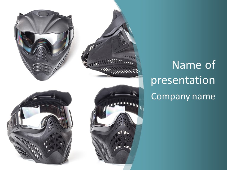 Different Paintball View PowerPoint Template