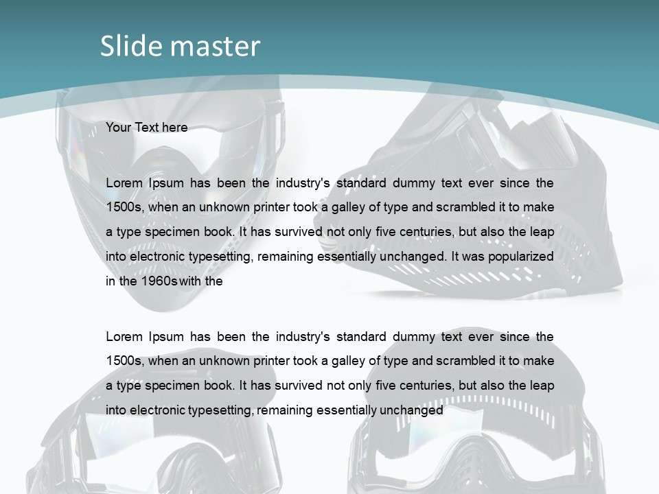 Different Paintball View PowerPoint Template