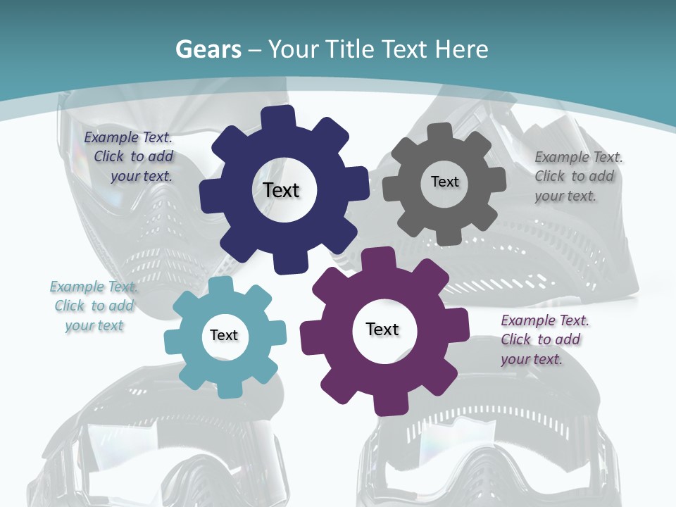 Different Paintball View PowerPoint Template